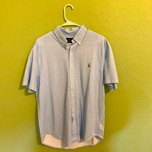 Polo Knot Oxford Short Sleeve Button Up Shirt